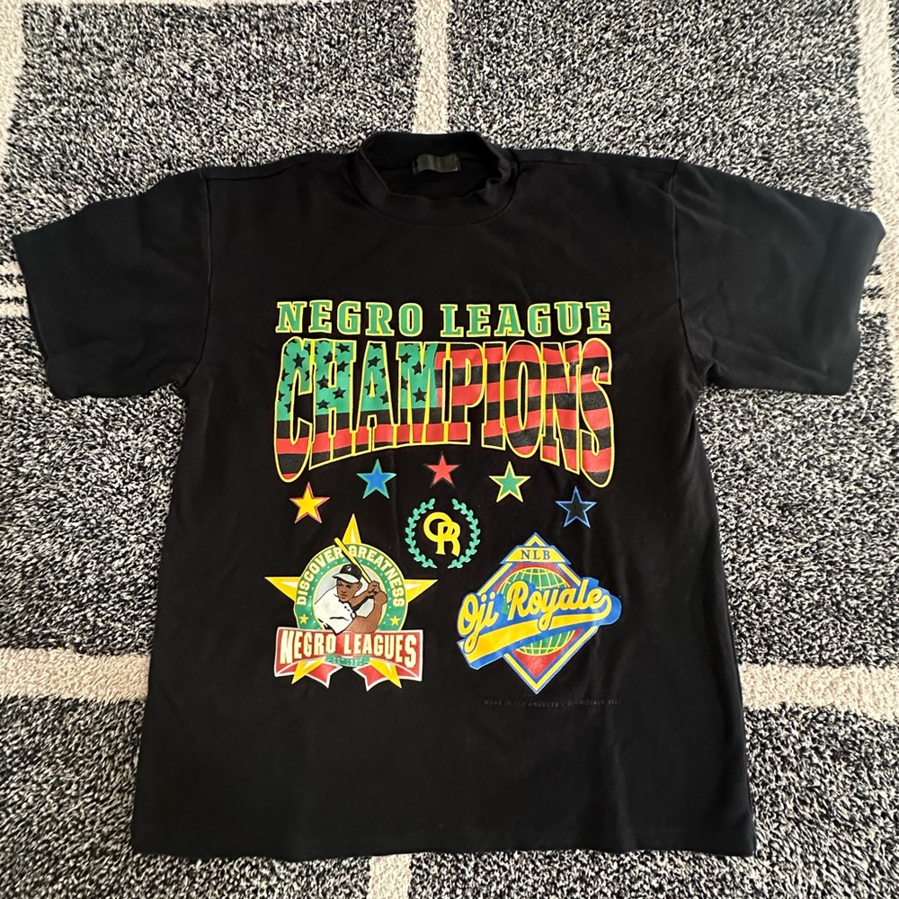 Black Negro League Champions Short Sleeve Tee